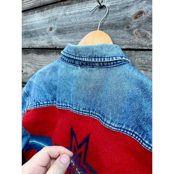 Vintage Pendleton Aztec Santa Fe Jean Jacket Size XL 23x28 preowned - Picture 4 of 9